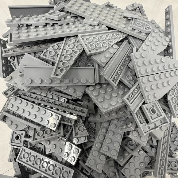 LEGO Light Bluish Gray Plates & More Bulk Lot – 2lb 2 Oz Bag Sorted by Color - Picture 1 of 5